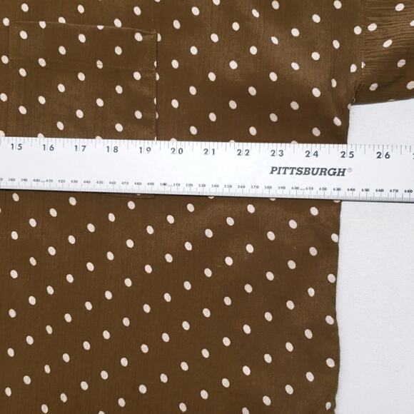 Madewell Daily Shirt in Dot Print Women's Size Small Oversized - Picture 8 of 13